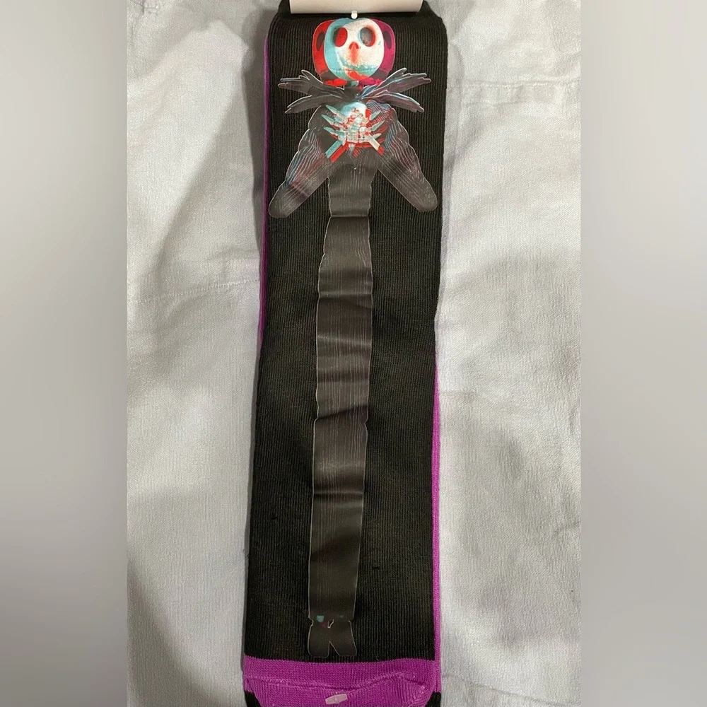 NEW Disney Parks Nightmare Before Christmas Jack & Sally Socks Adult‎ Sz 6-12